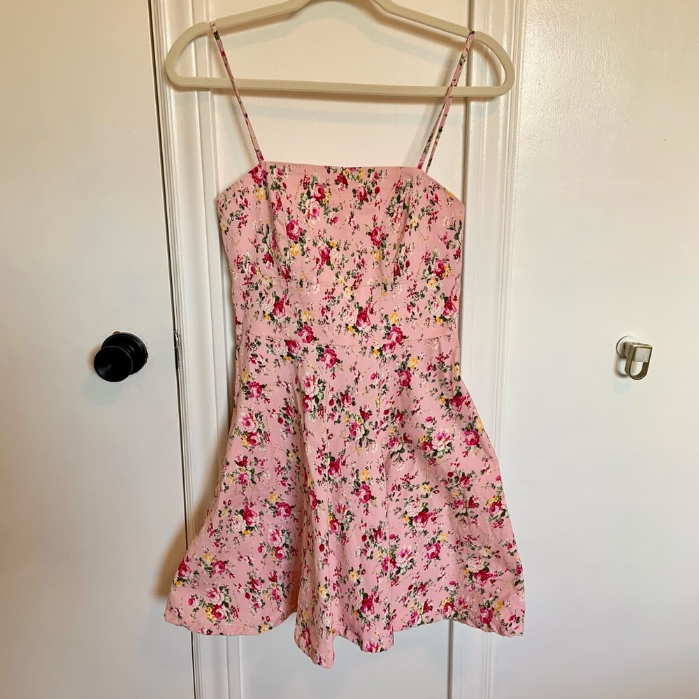 Pink Floral Dress